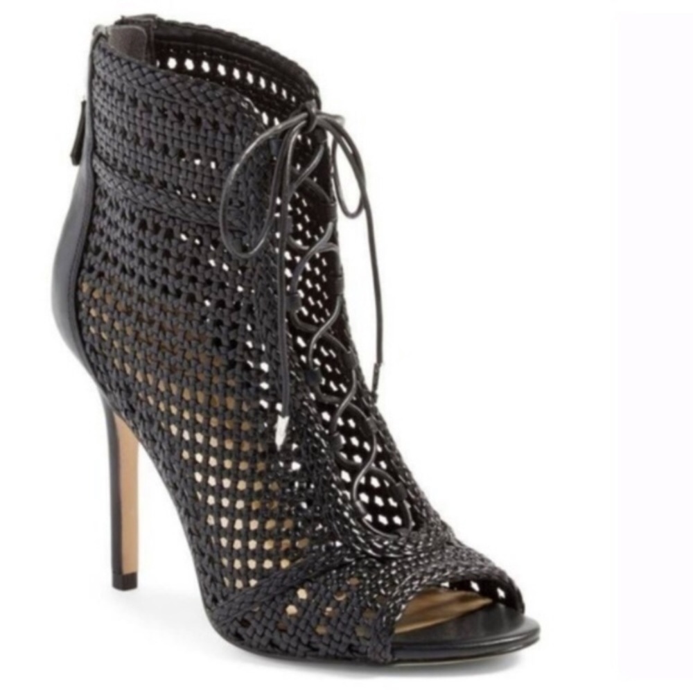 Sam Edelman Abbie style lace up peep toe bootie